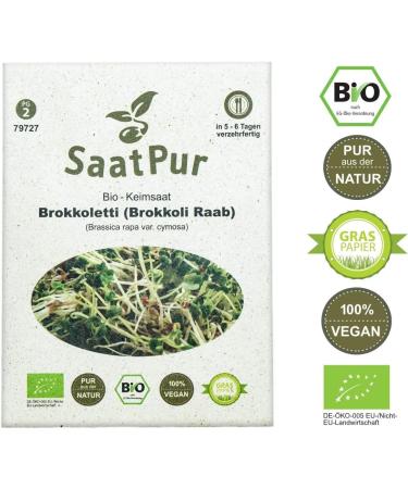 SaatPur ORGANIC Sprouts Assortment | 4 Superfood Varieties: Broccoli Alfalfa Kale Basil - Shop Internationally! - Buy Online on GoSupps.com