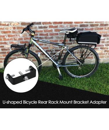 Distinctive Style Bike Rear Rack Mount Adapter - Black | Includes Screws - Buy Online on GoSupps.com