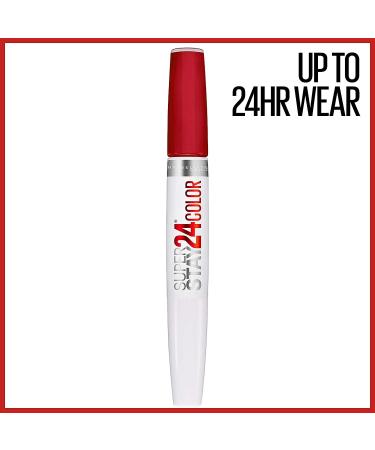 Maybelline Super Stay 24-Hour Liquid Lipstick in Optic Ruby - Long Lasting, Highly Pigmented Ruby Red Color with Moisturizing Balm - 1 Count - Buy Online on GoSupps.com