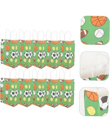 KOMBIUDA 12pcs Gift Bag Tote Bouquet Bags Football Paper Bags Wrapping Bags for Presents Bags for Shop Tea Coffee Sugar Canisters Packing Bags Big Bag Kraft Paper Container Candy - Buy Online on GoSupps.com