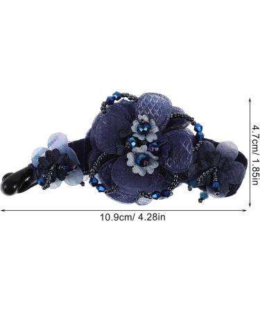 LALAFINA 1Pc Banana Hair Clip Fish Shape Claw Clips French Banana Hair Clip Flower Hair Claw Clip Ponytail Holder for Women Girls Blue - Buy Online on GoSupps.com