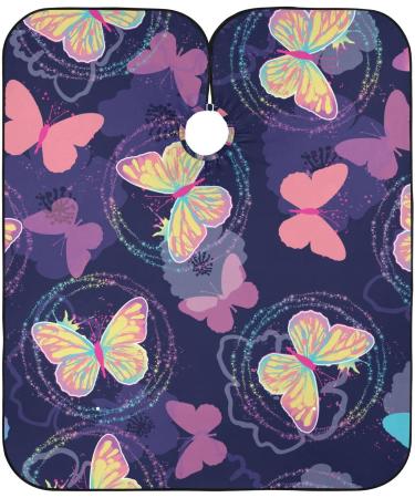 Waterproof Barber Cape - Laser Butterfly & Cheetah Haircut Bib for Men & Women | Unisex Hair Cutting Cape - Buy Online on GoSupps.com