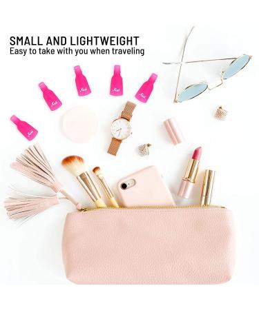 10 Pcs Pink Acrylic Nail Art Soak Off Cap Clips - UV Gel Polish Remover Wraps - Buy Online on GoSupps.com
