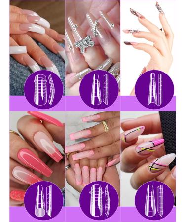 Zifuton 288-Piece Nail Shape Dual Forms Set | 12 Styles for Gel Nail Extension & DIY Manicure | Perfect for Salons & Nail Art - Buy Online on GoSupps.com