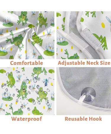 Buy Cute Frogs Beard Bib Apron - Non-Stick Waterproof Hair Catcher for Men | Perfect Grooming Gift - Buy Online on GoSupps.com