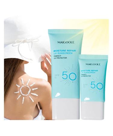 Powerful Daily Face Sunscreen - 24h Moisturizing Protection for Face Neck & Cleavage | Non-Greasy & Refreshing - Buy Online on GoSupps.com