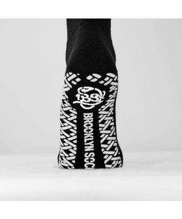 Non-Skid Diabetic Cotton Crew Socks 6-Pack Medium - Black - Buy Online on GoSupps.com