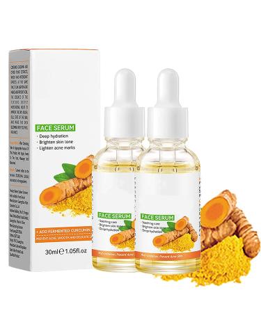 Turmeric Anti Oxidation Face Serum  Turmeric Anti-Oxidation Serum  Turmeric Oil for Dark Spots Improve Skin Tone  for Women and Men (2PCS)