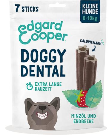 Edgard & Cooper 56 Dental Sticks for Small Dogs | Natural Mint & Strawberry Chews | Low-Calorie Dental Care & Fresh Breath - Buy Online on GoSupps.com