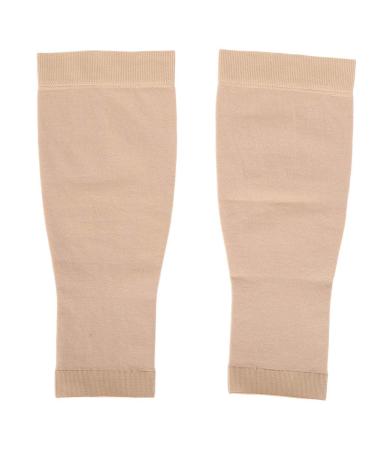 Shipenophy compression stockings comfortable 5 sizes support stockings sports stockings for calves slimming sleeves unisex medical grade one calf cover (skin color) XL