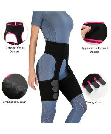 XL Hip Support Brace - Compression Wrap for Hip Joints, Arthritis & Groin - Anti-Slip, Faster Recovery - Black - Buy Online on GoSupps.com