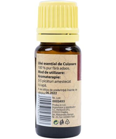 Clove Essential Oil (Eugena caryophyllata) 100% Pure Without Addition 10 ml - Buy Online on GoSupps.com