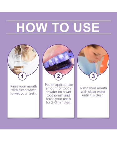 Purple Tooth Powder - Repairs Enamel Enhances Tooth Resistance Freshens Breath Maintains Oral Health Suitable for Daily Use(1pcs) 1 Count (Pack of 1) - Buy Online on GoSupps.com