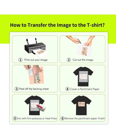 Koala Heat Transfer Paper for T-Shirts - 20 Sheets | Dark Fabric Iron-On Vinyl | Printable Transfer Paper 8.5x11 | Ideal for Dark Fabric - Buy Online on GoSupps.com