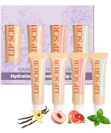  Generisch Lip Scrub & Moisturizer Cream Lip Exfoliating Pencil Moisturizing Lip Scrub | 4 Lip Scrub Kits Lip Care Products Moisturizing Cream for Lip - Buy Online on GoSupps.com