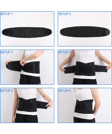 Adjustable Lower Back Brace for Men & Women - Pain Relief & Support Belt for Sciatica - Breathable Mesh XXL Size - Buy Online on GoSupps.com