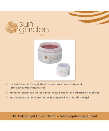  sun garden nails Sun Garden Nails UV Cover Camouflage Builder Gel 30ml + 5ml Finishing Gel - Buy Online on GoSupps.com