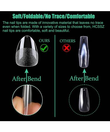 240 Pieces Short Almond Nail Tips Pre-Polished Resin Art for Gel Nails | Ideal for Nail Studios & DIY Nail Art - Buy Online on GoSupps.com