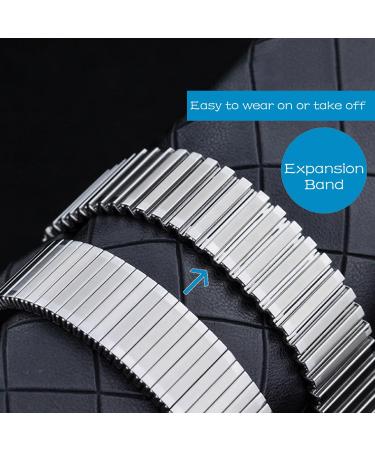 Hearkent Atomic Digital Talking Watch with British English Voice and Big Numbers - Radio-controlled Watch for Elderly or Blind with Elastic Silver Band - Buy Online on GoSupps.com