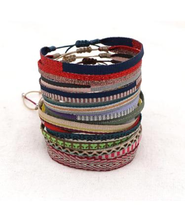 WIPPWER Women Vintage Ethnic Bracelet Jewelry Handmade Braided Bracelets Handmade Weave Bangles KZ-0012A - Buy Online on GoSupps.com