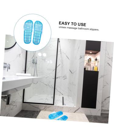 MAGICLULU 2 Pairs Slippers Quick Drying Shower Slippers Green Home Indoor Slippers Non Dorm Shoes Gym Foot Spa Soak Tub Shower Footware Massaging Travel Pvc Household Plastic Barrel 25x9.5cm 8x3pcs Bluex3pcs - Buy Online on GoSupps.com