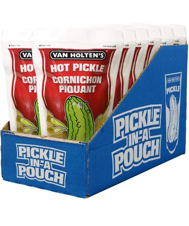 Van Holten's Hot Pickle-in-a-Pouch - Hot & Spicy 225ml Pack of 12