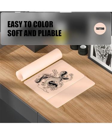 LEEYUKA Tattoo Skin Practice Kit with 30 Fake Skins & Stencil Paper - Tattoo Starter Set for Beginners - 10 Practice Skins + 20 Stencil Papers included - Tattoo Supplies - Buy Online on GoSupps.com