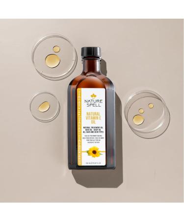 Nature Spell Vitamin E Oil for Hair & Skin 150ml - Fragrance-Free Treatment for Dry Hair & Skin - Made in the UK - Buy Online on GoSupps.com