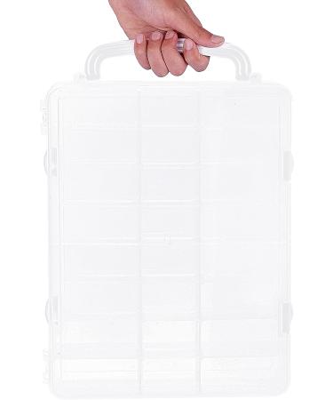 New brothread Double-Sided Storage Organizer/Box with Total 48 Adjustable Compartments  Removable Dividers for Embroidery and Sewing Threads  Embroidery Floss  Needles  Beads  Small Crafts & Toys - Buy Online on GoSupps.com