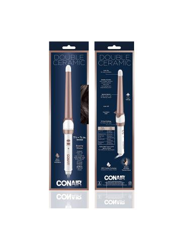 Conair Double Ceramic 1 1/4 to 3/4-inch Curling Wand for Beachy Waves - Buy Online on GoSupps.com