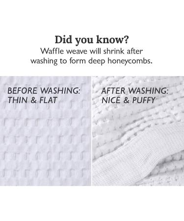 GILDEN TREE Waffle Towels 40x80 - Quick Dry Thin Bath Sheets for Adults - Modern Style White - Buy Online on GoSupps.com