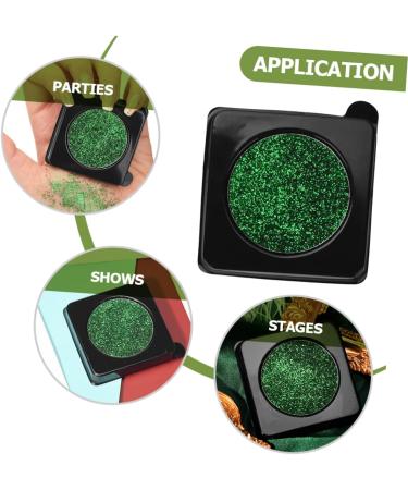 Beavorty 2pcs Glitter Eyeshadow Palette green glitter eyeshadow green eye makeup eye shadow for women flash - Buy Online on GoSupps.com