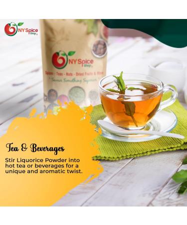 NY Spice Shop Licorice (Mulethi) Root Powder - 3.5 Ounce Natural Herbal Ground Liquorice Root Also Known as Glycyrrhiza glabra for Baking and Savory Dishes - Buy Online on GoSupps.com