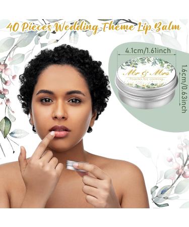 40 Pieces Wedding Lip Balm Bulk Bridal Shower Favors Lip Balms Mr and Mrs Thanks for Coming Wedding Favors Gift for Guest Girl Bride Women Travel Birthday  0.34 Oz  White - Buy Online on GoSupps.com