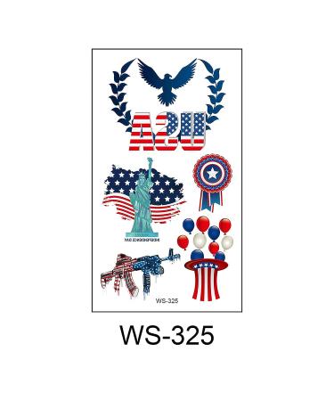 20 Sheets 4th of July American Flag Temporary Tattoos - Patriotic USA Party Favors - Buy Online on GoSupps.com