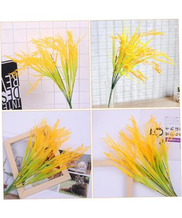 DECHOUS 4pcs 7 Simulated Rice Wheat Flower Natural Wheat Ears Flowers Artificial Wheat Stalks Wheat Decor Tall Wheat Ears Dried Flowers Fall Flower Bouquet Plastic Dining Table - Buy Online on GoSupps.com