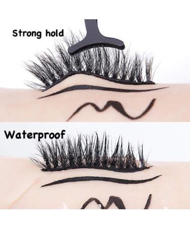 2021 Diamond 2-in-1 Eyeliner Pen & Lash Glue - Waterproof, Mess-Free, Long-Lasting (Style B-Black) - Buy Online on GoSupps.com