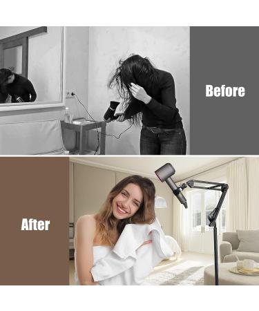 Hands-Free Hair Dryer Stand | 360 Rotating Blow Dryer Holder with Heavy Base | Adjustable 1.8m Stand | Suitable for 99% of Hair Dryers - Buy Online on GoSupps.com