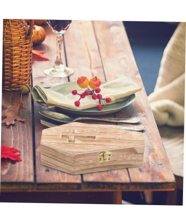 minkissy Box Wood Funeral Dollhouse Coffin Decor Coffins and Caskets Jewelry Casket Terrarium Case Casket Ring Coffin Necklace Organizer Jewelry Organizer Wooden Wedding Small Coffin 15.00X7.80X4.00CM As Shown 1 - Buy Online on GoSupps.com