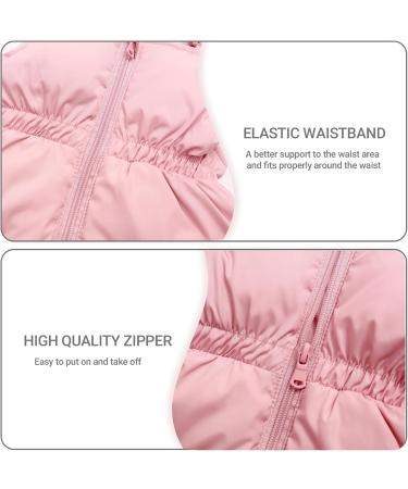 Kids Winter Puffer Jacket and Bib Pants Set | 2-Piece Snowsuit | Hooded Down Coat | Snow Pants Outfit | 18-24 Months | Pink - Buy Online on GoSupps.com