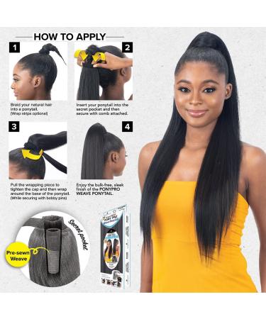 FreeTress Milky Way Organique Pony Pro Sleek Straight Ponytail (1B) - Shop Now! - Buy Online on GoSupps.com