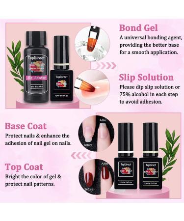 48W Poly Nail Gel Kit - 6Pcs 15ml Extension Gel, 4Pcs 8ml Gel Polish, Slip Solution, 100 False Nail Tips - All-in-One Manicure Starter Kit (10 Colors) - Buy Online on GoSupps.com