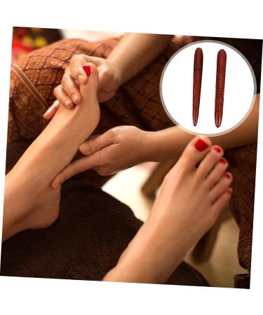 2 Sets of Wooden Acupuncture Stance - Thai Stick Facial Tools & Foot Massager for Reflexology & Skin Care - Buy Online on GoSupps.com