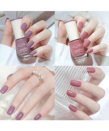 6PCS Nail Polish Set Nail Varnish - Quick Dry & Long Lasting Nude Pink Nail Varnish - Non-Toxic Water Based Holographic Nail Polish - No Need UV Nail Paint for DIY Nail Art Manicure at Home 8ML(Blue) - Buy Online on GoSupps.com