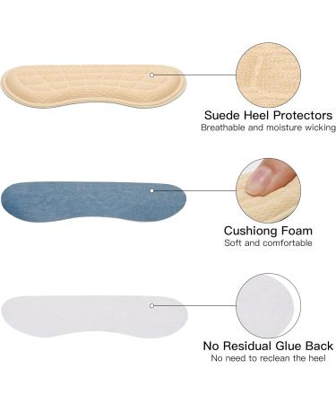 Women Heel Pads - Heel Grips for Loose Shoes | Beige Heel Inserts Protectors (3 Pairs - Buy Online on GoSupps.com