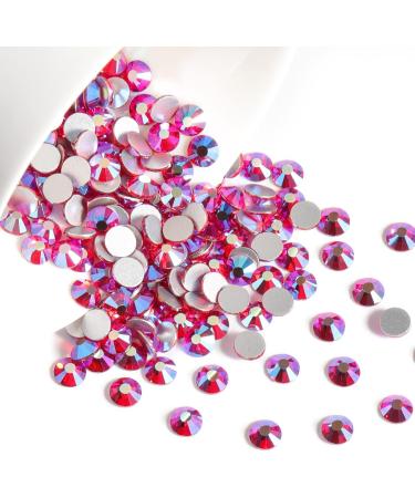 Beadsland 288 PCS Flat Back Rhinestones - Light Red Nail Crystals SS30 (6.4-6.6mm) for Stunning Nail Art - Buy Online on GoSupps.com