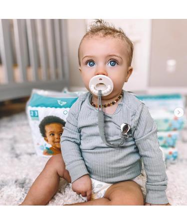 Buy Kowlone Silicone Frog Pacifier Clips for Girls - 2-Pack Gray | Perfect Baby Shower Gift - Buy Online on GoSupps.com