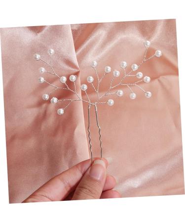 MAGICLULU 1pc Hair Ornament Tiara Hair Clips Hair Barrettes Hair Pin Wedding Hairpin Hair Side Comb Bride Hairpin Pearl Hairpin U-shaped Hairpins Hairpin for Bride To Weave Alloy Accessories - Buy Online on GoSupps.com