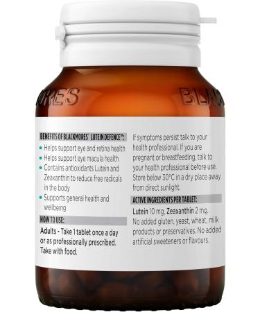 Blackmores Lutein Defence 60 Tablets - Buy Online on GoSupps.com