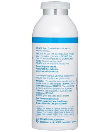 Gehwol Foot Powder 3.5 Oz - Soothes & Refreshes Tired Feet - Buy Online on GoSupps.com